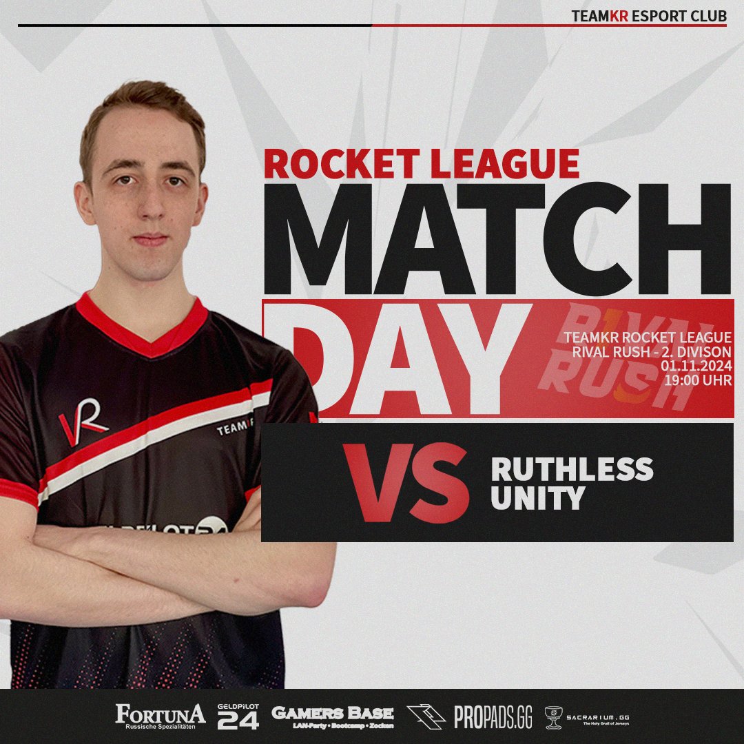 teamKR_'s tweet image. [ RL | Matchday ]

Die Reifen quietschen, der Ball muss ins Tor! Das kann nur die @RivalRushRL sein!
Heute treffen wir auf @RuthlessUnity und hoffen unsere Siegesserie ausbauen zu können.

🏆Rival Rush 2. Div
⏰19:00
🆚Ruthless Unity
📺twitch.tv/frodographie
🎙️@frodographie