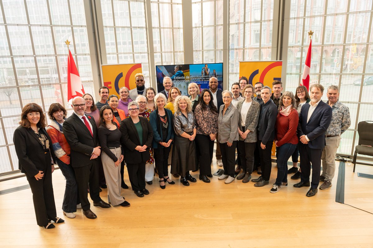 31 octobre 2024 – La FCCF a co-signé l’Entente de collaboration pour le développement #artsculture des communautés #frcan avec <a href="/Patrimoinecdn/">Patrimoine canadien</a>, l’honorable <a href="/R_Boissonnault/">Randy Boissonnault 🏳️‍🌈</a>, <a href="/CNAduCanada/">CNA du Canada</a>, <a href="/Conseilartscan/">Conseil des arts du Canada</a>, <a href="/onf/">Office national du film du Canada</a>, <a href="/CBCRadioCanada/">CBC/Radio-Canada</a> et <a href="/Telefilm_Canada/">Telefilm Canada</a>📜🎉
