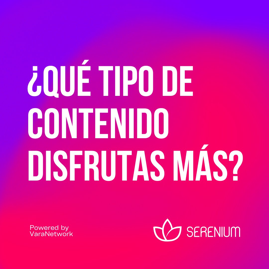 En Serenium, todos los gustos cuentan. ¿Eres más de arte🎨lecturas 📚o música?🎵 Responde con un emoji! #JoinTheConversation #Serenium