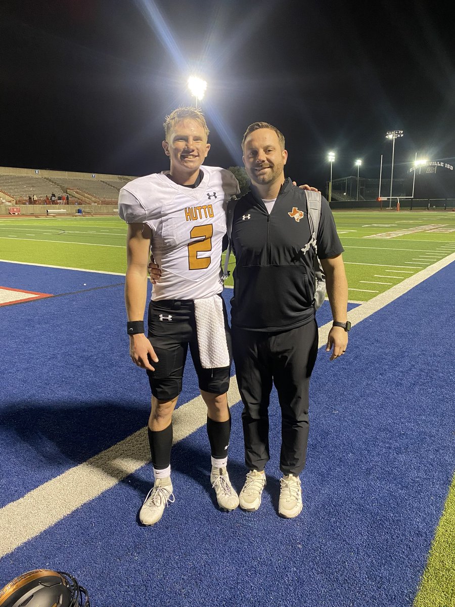 Thank you to all of the Texas High School football coaches.  To the coaches at Hutto High School, your impact on me as a man, as a competitor, and as an athlete is boundless. #THSCA