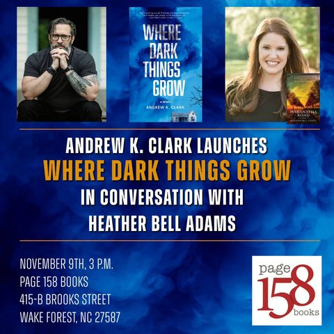 Heather Bell Adams (@heatherbelladam) on Twitter photo I'm really looking forward to celebrating WHERE DARK THINGS GROW by <a href="/AndrewKClark/">Andrew Clark</a> <a href="/CowboyJamboree/">Cowboy Jamboree Press</a> at <a href="/page158books/">Page158books</a> -- come join us Sat, Nov 9 at 3pm I'm really looking forward to celebrating WHERE DARK THINGS GROW by <a href="/AndrewKClark/">Andrew Clark</a> <a href="/CowboyJamboree/">Cowboy Jamboree Press</a> at <a href="/page158books/">Page158books</a> -- come join us Sat, Nov 9 at 3pm