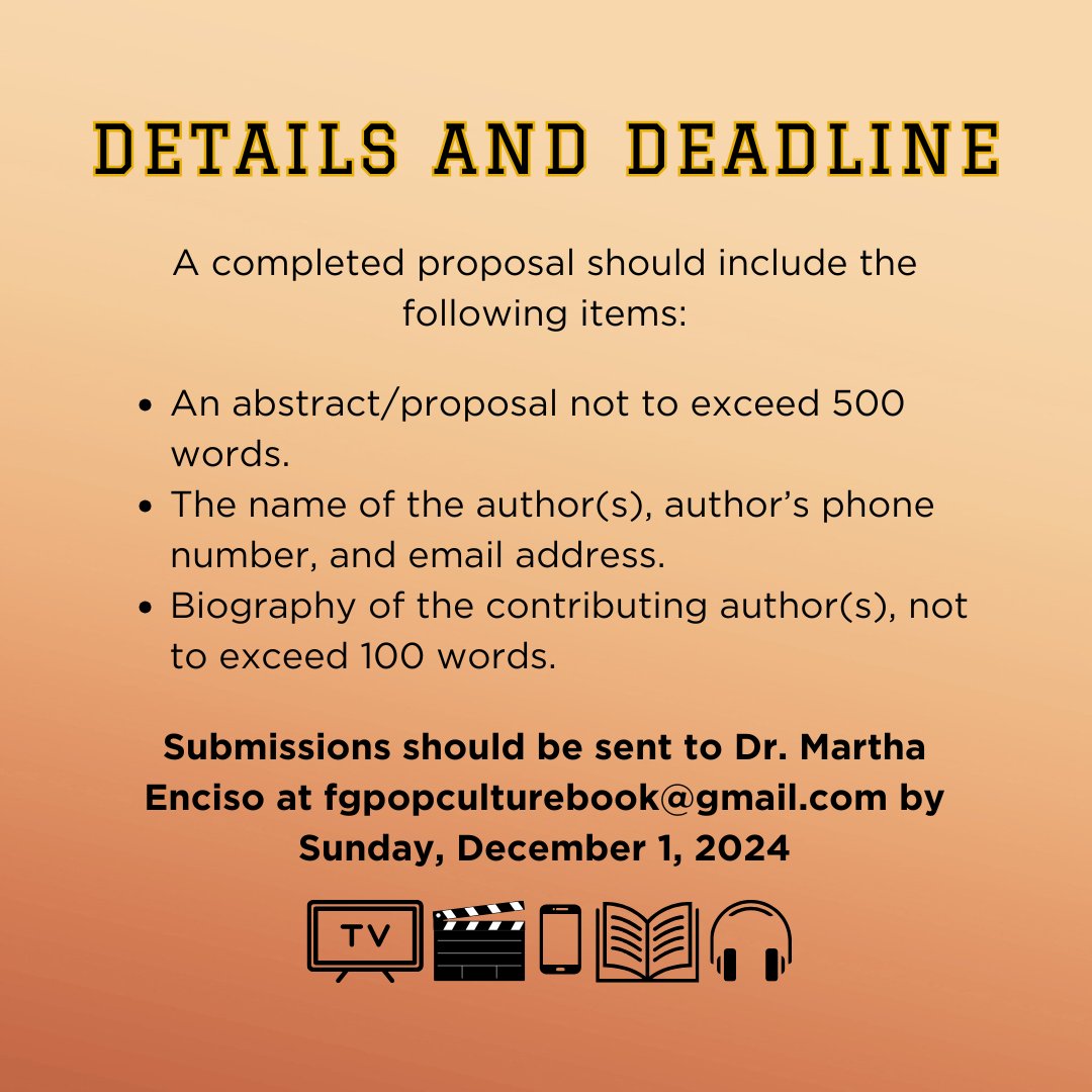 Looking for critical essays about the representation of HBCUs in mass media and pop culture.  My suggestion is to *focus* and don't feel the need to cover several themes at once.  That's what the collection is for!  And also be imaginative!  We are NOT looking for personal essays
