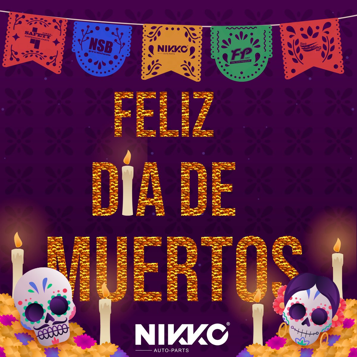 Y no se muere quien se va solo se muere el que se olvida. 

#NikkoAutoparts #DiaDeMuertos #Autoparts