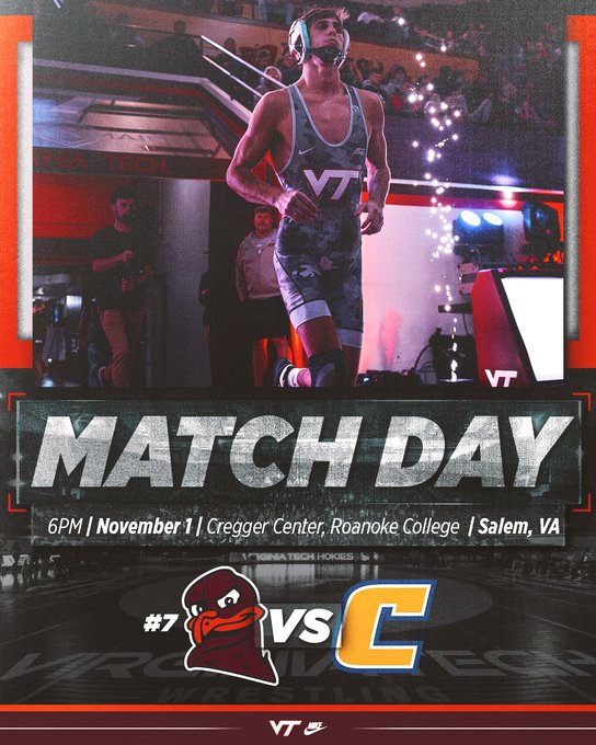 Good luck this weekend boys! Wish I could be scrapping tomorrow (#MonoSucks!). Back on the mat soon...go Hokies <a href="/HokiesWrestling/">Virginia Tech Wrestling</a>
