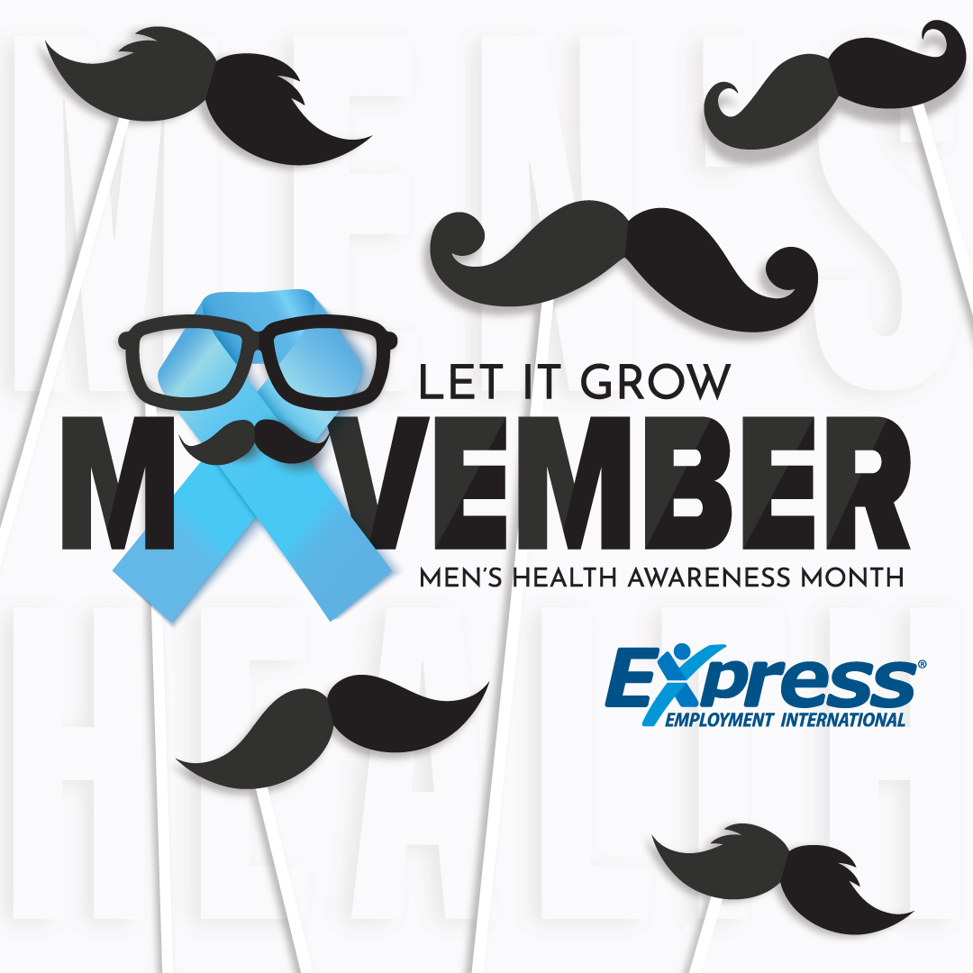 Ready, set, grow! It's time to grow those mustaches and help raise awareness of men's health. Can't grow a mustache? That's okay! You can still show support by joining the conversation.

#Movember #ExpressInternational