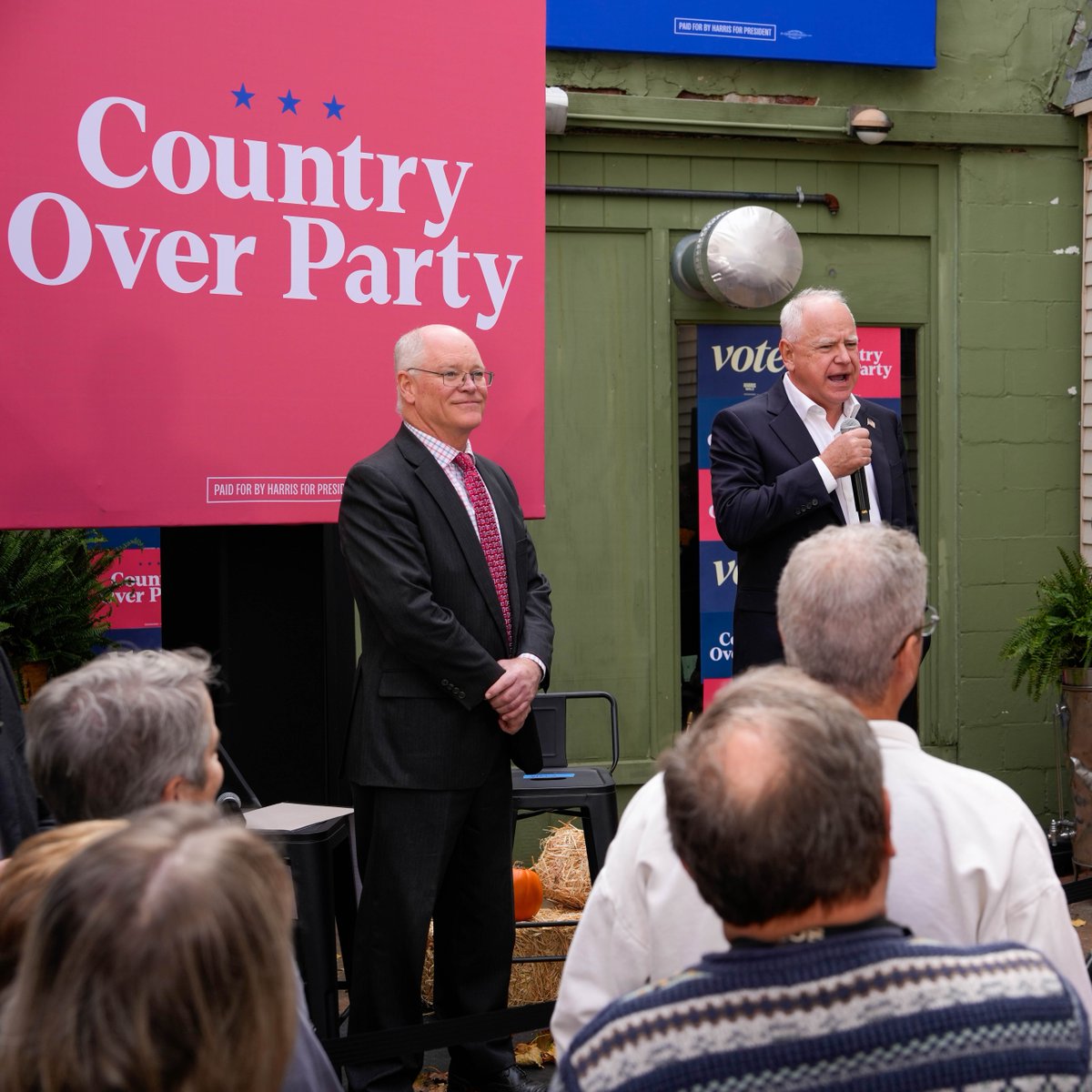 Democrats, Republicans, and Independents are coming together because we love our country. 

And on November 5th, we will choose to defend freedom, democracy, and our Constitution.