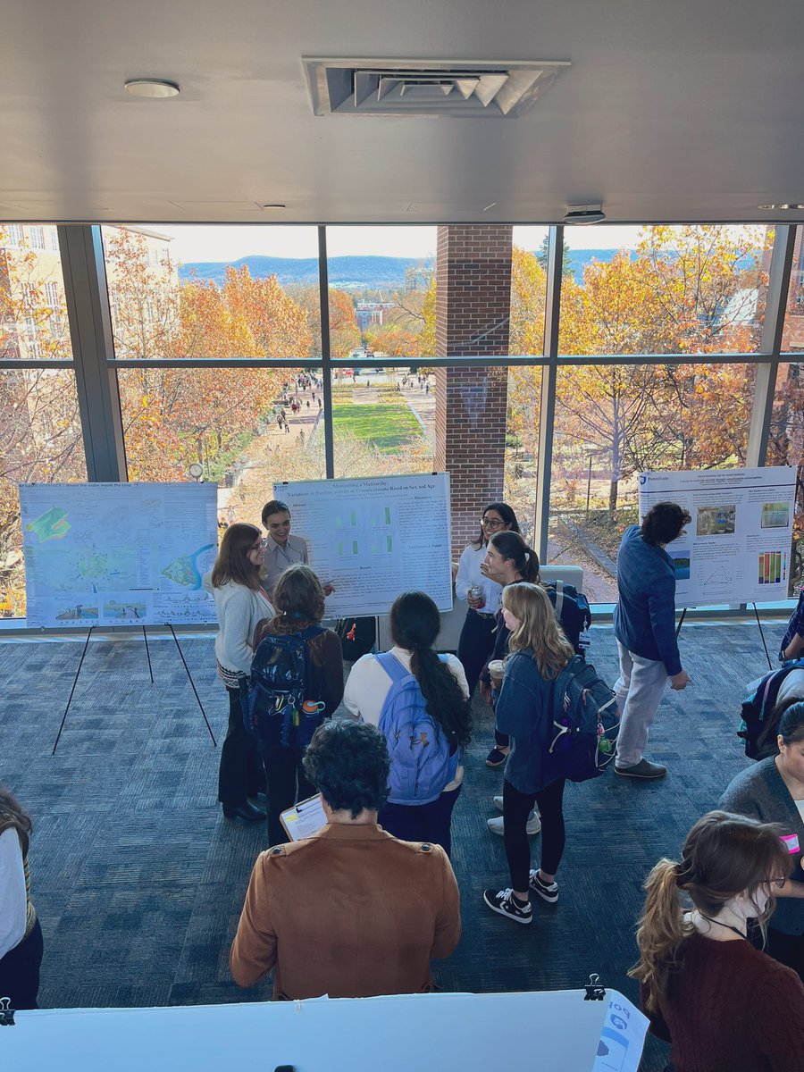 Biology and ecology student research showcase is in full swing at the Life Sciences bridge! Stop by before 3 pm to see some awesome posters of the undergraduate and graduate research being done at Penn State!