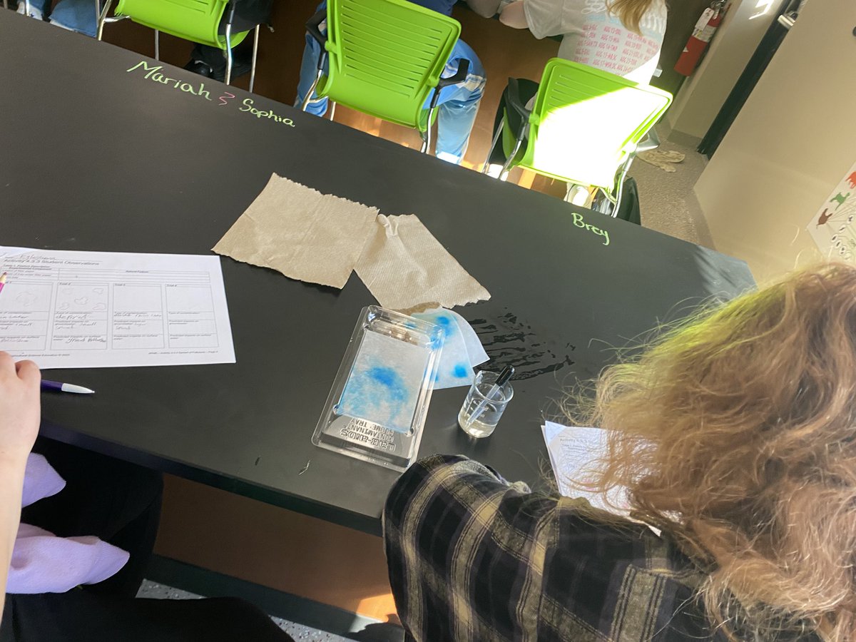 Students in Ag Sci 1 did a lab about how water pollution moved through the layers of the soil
<a href="/BTCareerTechED/">CTE</a> <a href="/bt_AgEd40/">Bridget Meade</a>
