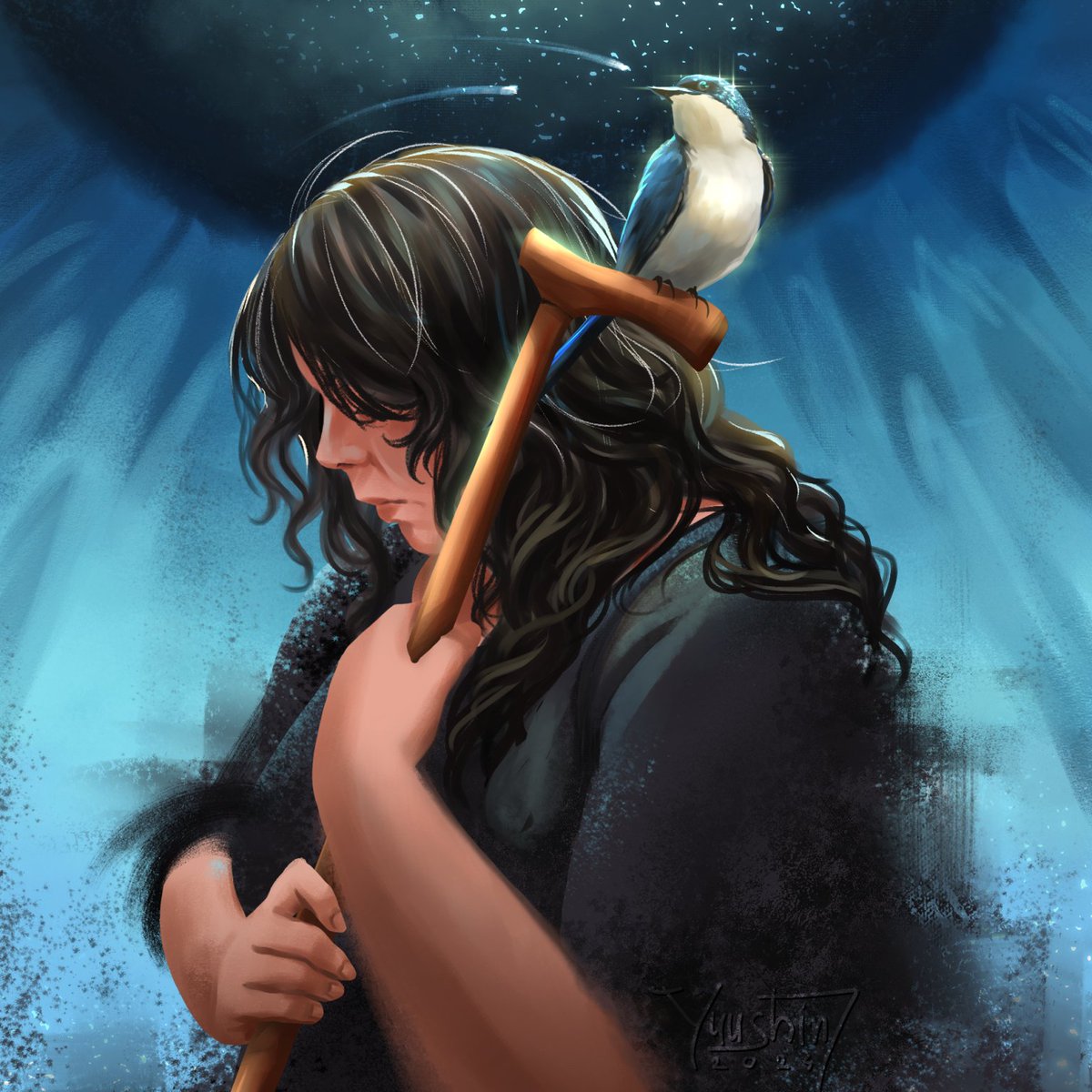 Yuushin_07's tweet image. I started doing #selfportrait day last year. I didn't feel like making one, but I'd hate to drop off this early on. 😅
2024 was a year of big loss for me. My dad passed away in May after being sick for last 4 years. It was rough, but I'm glad I got to take care of him in return.