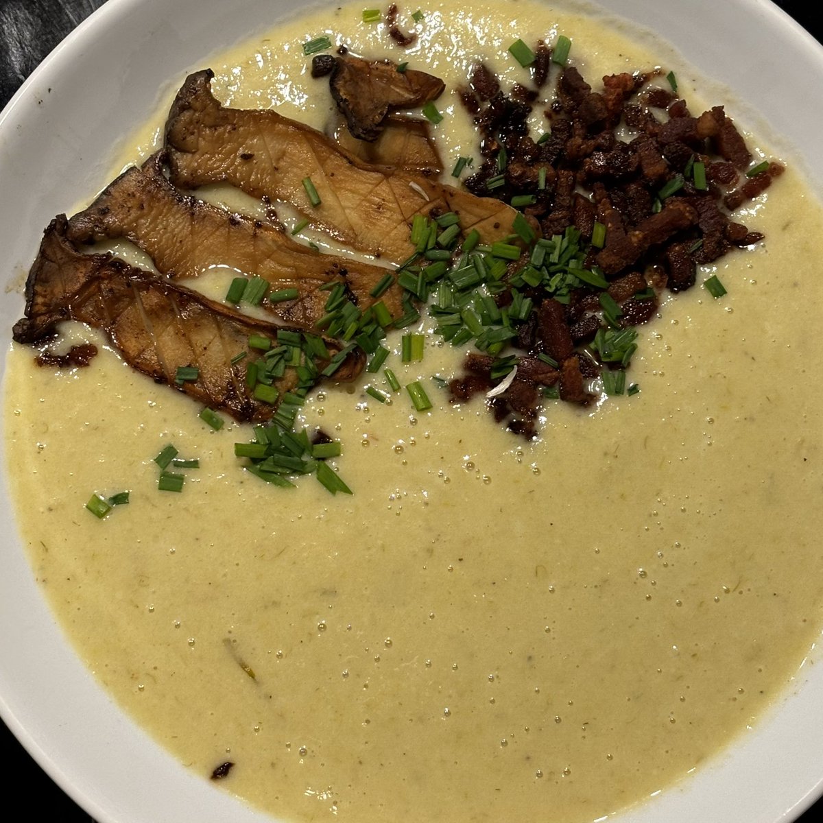 the kid said this was Leek and Potato soup weather #quantumCooking