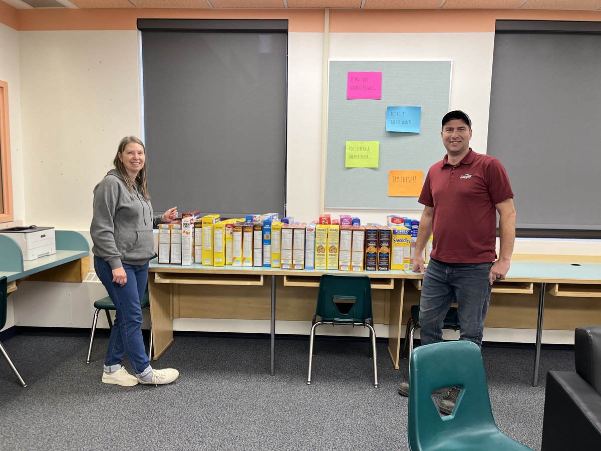 We're thrilled to support New Norway School with the recent cereal drive! Thanks to the Cargill Camrose team for helping stock the school's breakfast club so they can fuel students' mornings.
#CargillCares