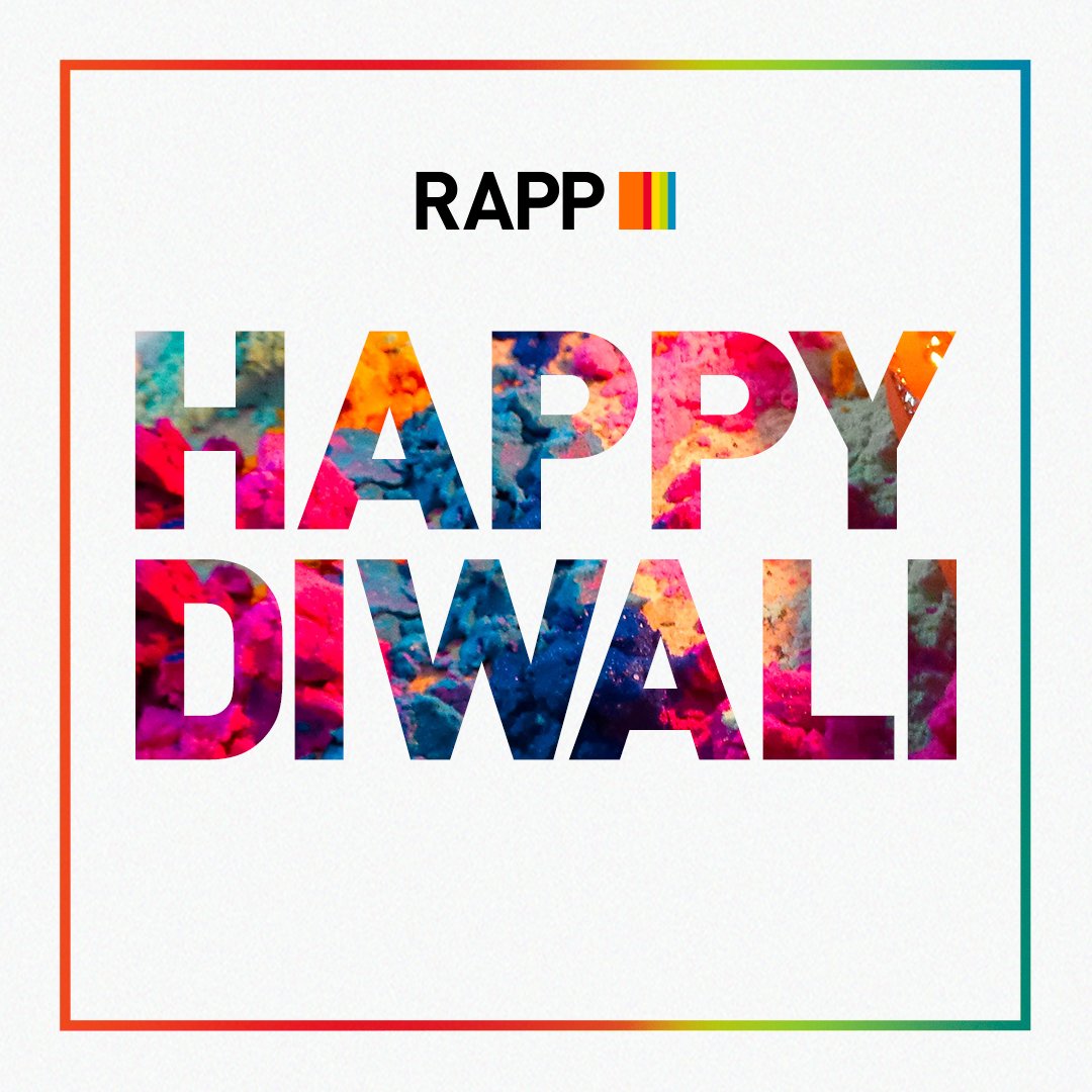 ✨ Happy Diwali from all of us at RAPP! May this Festival of Lights bring you joy, prosperity, and cherished moments with loved ones. Let's spread positivity together! 🌟 #HappyDiwali #FestivalOfLights