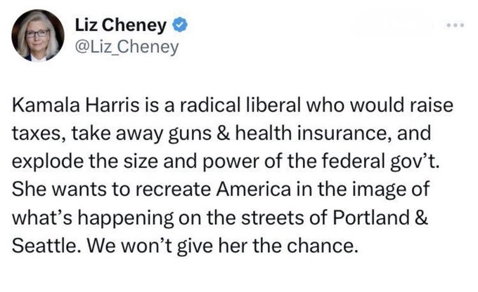 ULTRA_MAJESTY's tweet photo. @Timcast Crazy Liz Cheney in her own words. https://t.co/GXLYDwCdfo