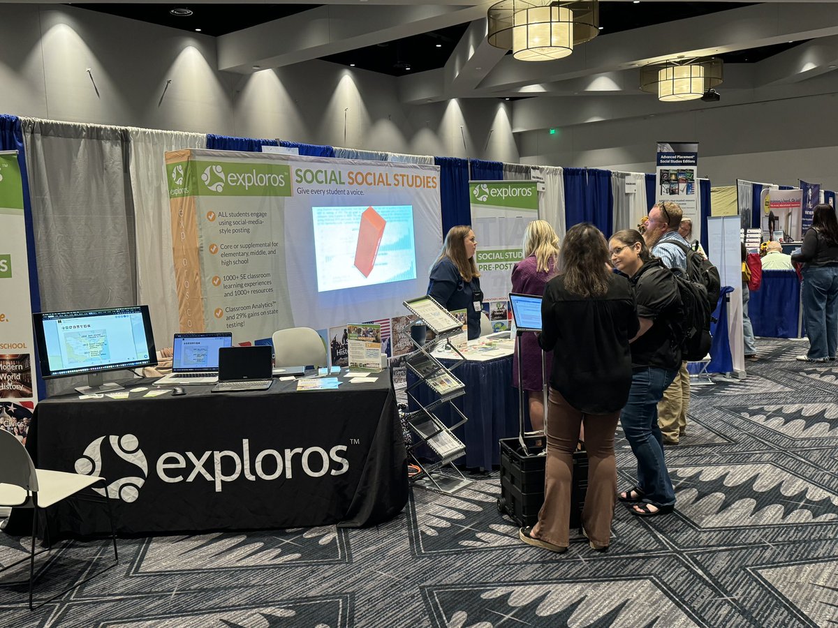 exploros's tweet image. We have been enjoying meeting all of the amazing educators @TxSocialStudies conference! #TXCSS2024 #texasteachers #socialstudies