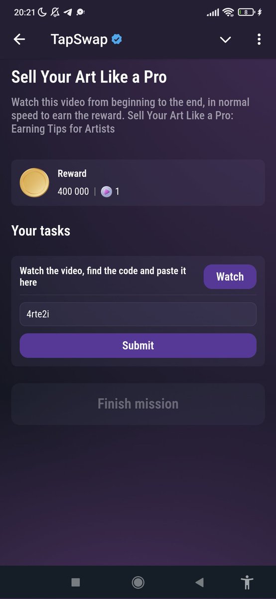 VaveylaCrypto's tweet photo. TapSwap Code 1 Nov #TAPSWAP

▶️Successful remote work 
✍️bl2e1

▶️Pudgy Penguins Story | Part 1
✍️UPD9&

▶️Sell Your Art Like a Pro
✍️4rte2i

▶️GOAT Token Hits $1B Cap
✍️35BNY

▶️Side Hustles in Small Town
✍️hw7qp

▶️Top Side Hustles 
✍️wuhi9t

▶️The Gateway by TON
✍️8!CV9

#TapSwapCode #tapswapcodes
