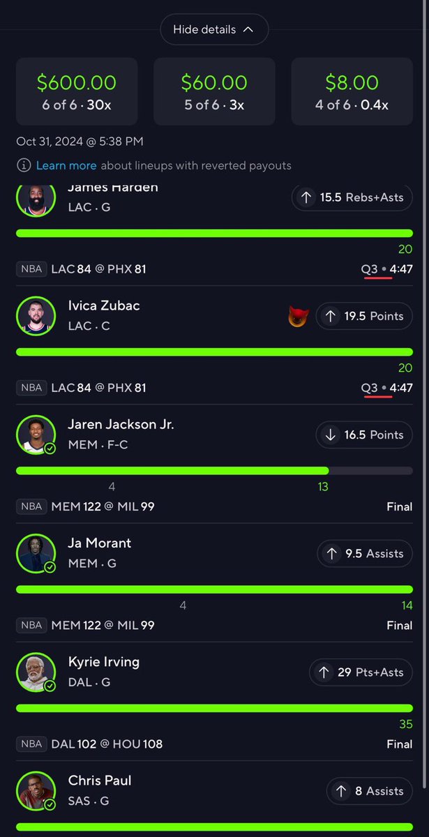 Another winning prop from the free Discord! Join the group here: 🤑🤑🤑⬇️⬇️

t.me/+pVNMwaSC9qE5Z…

#Prizepicks #nba #nfl   #fanduel #gambling  #prizepickswinning #mlb #playerprops #freeplays #DFS #GamblingTwiiter