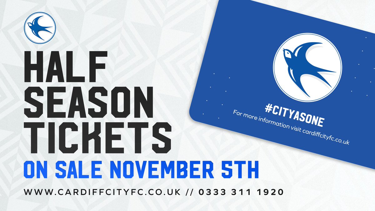 CardiffCityFC's tweet photo. Back the boys at CCS in 2025! 🏡

Half Season Tickets will go on sale on Tuesday, November 5th. 🎟️

Stay tuned for more information early next week! 💙

#CityAsOne https://t.co/GMQLxOohUK