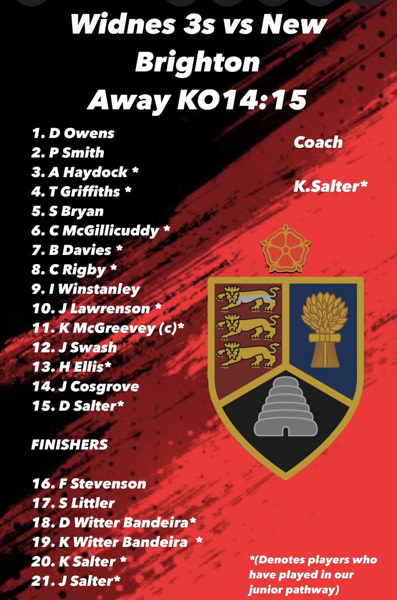 Widnes RUFC (@widnesrufc) on Twitter photo Just our 2nd and 3rd team in action this week!
2nd vs <a href="/RugbyHoppers/">Preston Grasshoppers</a>
3rd vs <a href="/NewBrighton_RFC/">New Brighton Rufc</a>
🔴⚫️ Just our 2nd and 3rd team in action this week!
2nd vs <a href="/RugbyHoppers/">Preston Grasshoppers</a>
3rd vs <a href="/NewBrighton_RFC/">New Brighton Rufc</a>
🔴⚫️