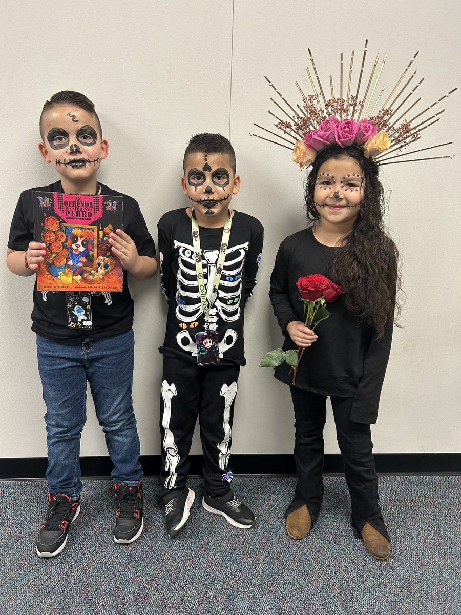🌼 Celebrating Dia de Los Muertos <a href="/ErmelES_AISD/">Ermel Elementary</a>  Students shared their creativity dressing up in traditional attire. A beautiful way to honor and remember our loved ones! #DiaDeLosMuertos
Thank you <a href="/ETDualLanguage/">🄼🅂. 🅃🅁🅄🄹🄸🄻🄻🄾</a> for setting up this beautiful altar 🥹<a href="/AldineISD/">Aldine ISD</a>
