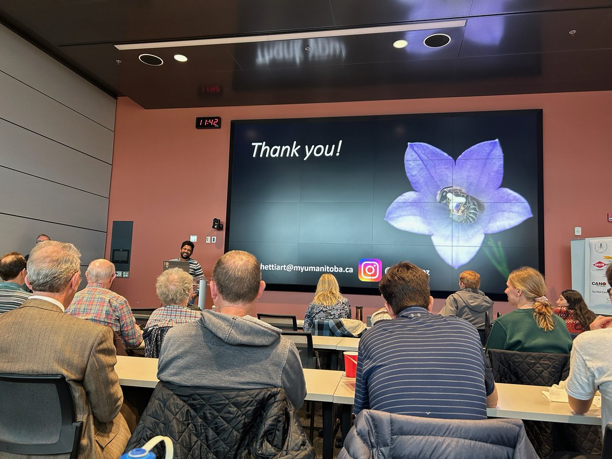 Presented on the 'Phylogenetic Diversity of Grassland Bees'—the focus of my PhD research—at the Entomological Society of Manitoba.