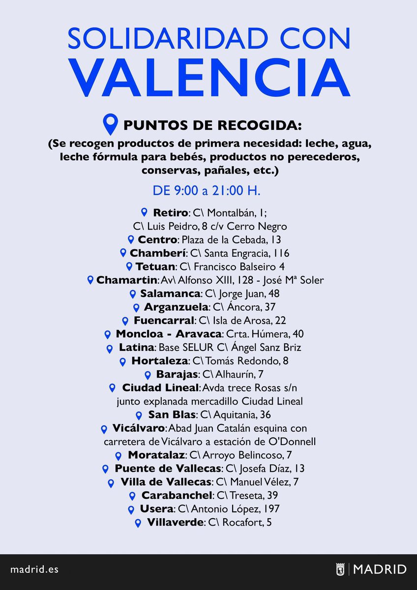 soniarodgar's tweet photo. Puntos oficiales de recogida del Ayuntamiento de Madrid https://t.co/u45qe6DwzA