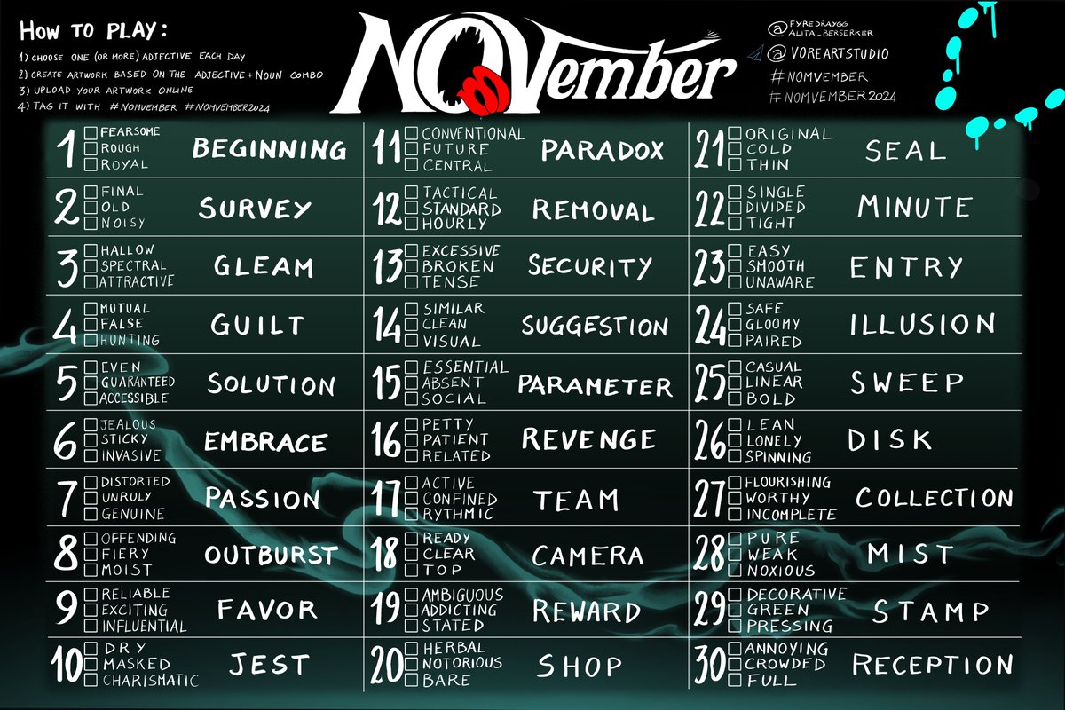Official Nomvember #nomvember #nomvember2025 tweet media