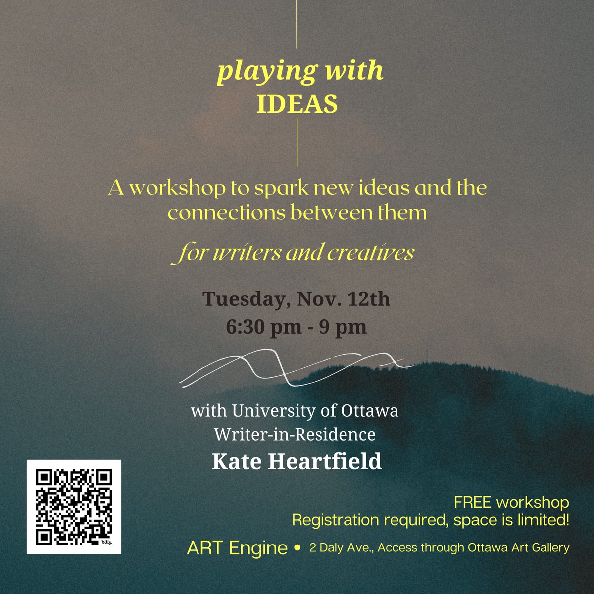 EnglishUOttawa's tweet photo. Grab your imagination and check out this fun FREE workshop with our Writer-in-Residence, Kate Heartfield! 

📷 Registration is required and space is limited
https://t.co/a6t0bzoPnS...
#ottawacanada #writerslife #uottawa #artottawa
@artengine https://t.co/iLpNev2EEj