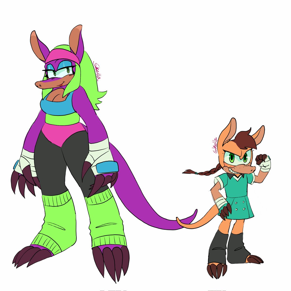 Skellatorph's tweet image. Said Aardvarks... Mother and daughter 🫶😁
#sonicoc