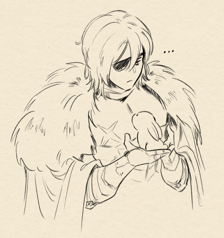 day 1 of giving dimitri an emotional support bunny because he wont talk to me #FE3H
