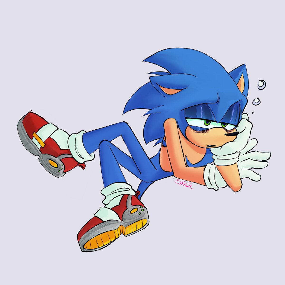 Skellatorph's tweet image. have an eepy Sonic