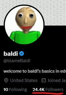 Professor Baldi tweet media