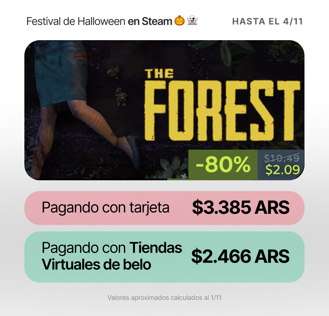 belo_app's tweet photo. 🎃 FESTIVAL DE HALLOWEEN en STEAM 👻

Más de 6000 JUEGOS DE TERROR con hasta 90% de DESCUENTO 🤑

Recordá que comprando desde Tiendas Virtuales en la app de belo te sale aún más BARATO 💸

Guía de cómo pagar en Steam con belo 🧵👇 https://t.co/kbIpzY2yeI
