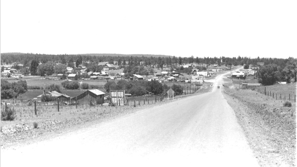 ArizonaDOT's tweet photo. ADOT Flashback Trivia: This photograph was taken in the 1940s of a highway that travels throughout the state including this city that is known for being named after a marathon poker game.
What highway are we looking at?
#FlashbackTrivia https://t.co/jXkGWHVk31