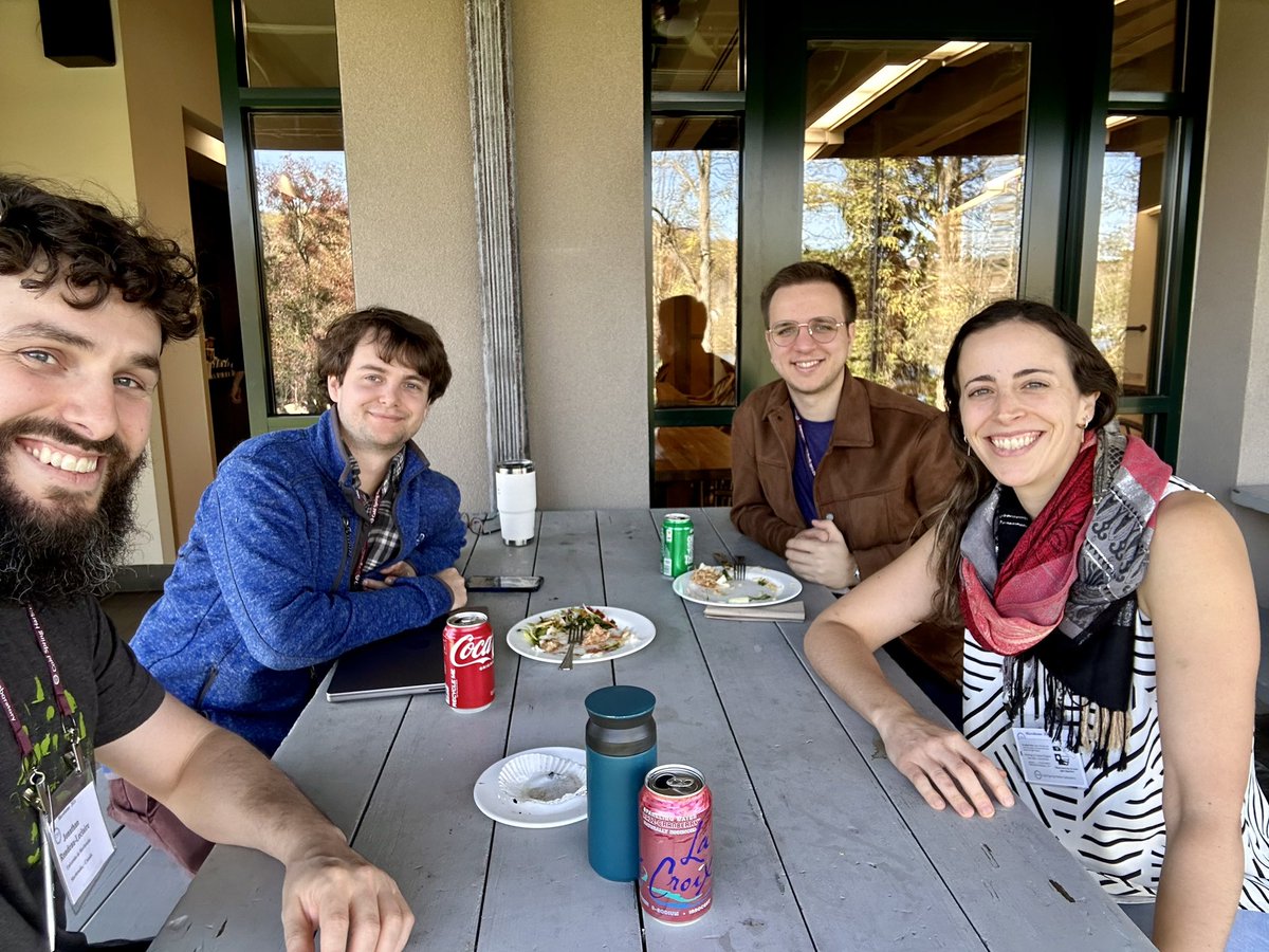 Pr. & Dr. Isabelle Laforest-L. (she/her/elle) (@isabel_laforest) on Twitter photo <a href="/jorondo/">JoRondo</a> Wonderful chat today at lunch with bright bioinformatics minds #luckyme #CSHLmbiome
<a href="/JTNearing/">Jacob Nearing</a> <a href="/jorondo/">JoRondo</a> <a href="/donmezataberkk/">Ataberk Donmez</a> & missing <a href="/vWachsmann/">Johanna von Wachsmann</a> who had already left
Such a privilege to talk about cool projects, visas complications, travels, and statistical consensus 😂 <a href="/jorondo/">JoRondo</a> Wonderful chat today at lunch with bright bioinformatics minds #luckyme #CSHLmbiome
<a href="/JTNearing/">Jacob Nearing</a> <a href="/jorondo/">JoRondo</a> <a href="/donmezataberkk/">Ataberk Donmez</a> & missing <a href="/vWachsmann/">Johanna von Wachsmann</a> who had already left
Such a privilege to talk about cool projects, visas complications, travels, and statistical consensus 😂