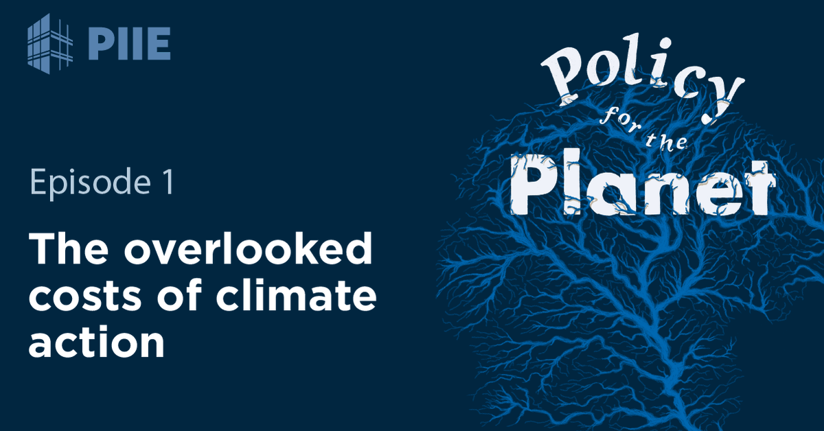 Peterson Institute (@piie) on Twitter photo As countries try to reduce carbon emissions, they must consider the price tag. <a href="/pisaniferry/">Jean Pisani-Ferry</a> joins Monica de Bolle on the first episode of Policy for the Planet to discuss how to pay for the green transition.
Listen here or wherever you get your podcasts: sites.libsyn.com/531482/the-ove… As countries try to reduce carbon emissions, they must consider the price tag. <a href="/pisaniferry/">Jean Pisani-Ferry</a> joins Monica de Bolle on the first episode of Policy for the Planet to discuss how to pay for the green transition.
Listen here or wherever you get your podcasts: sites.libsyn.com/531482/the-ove…
