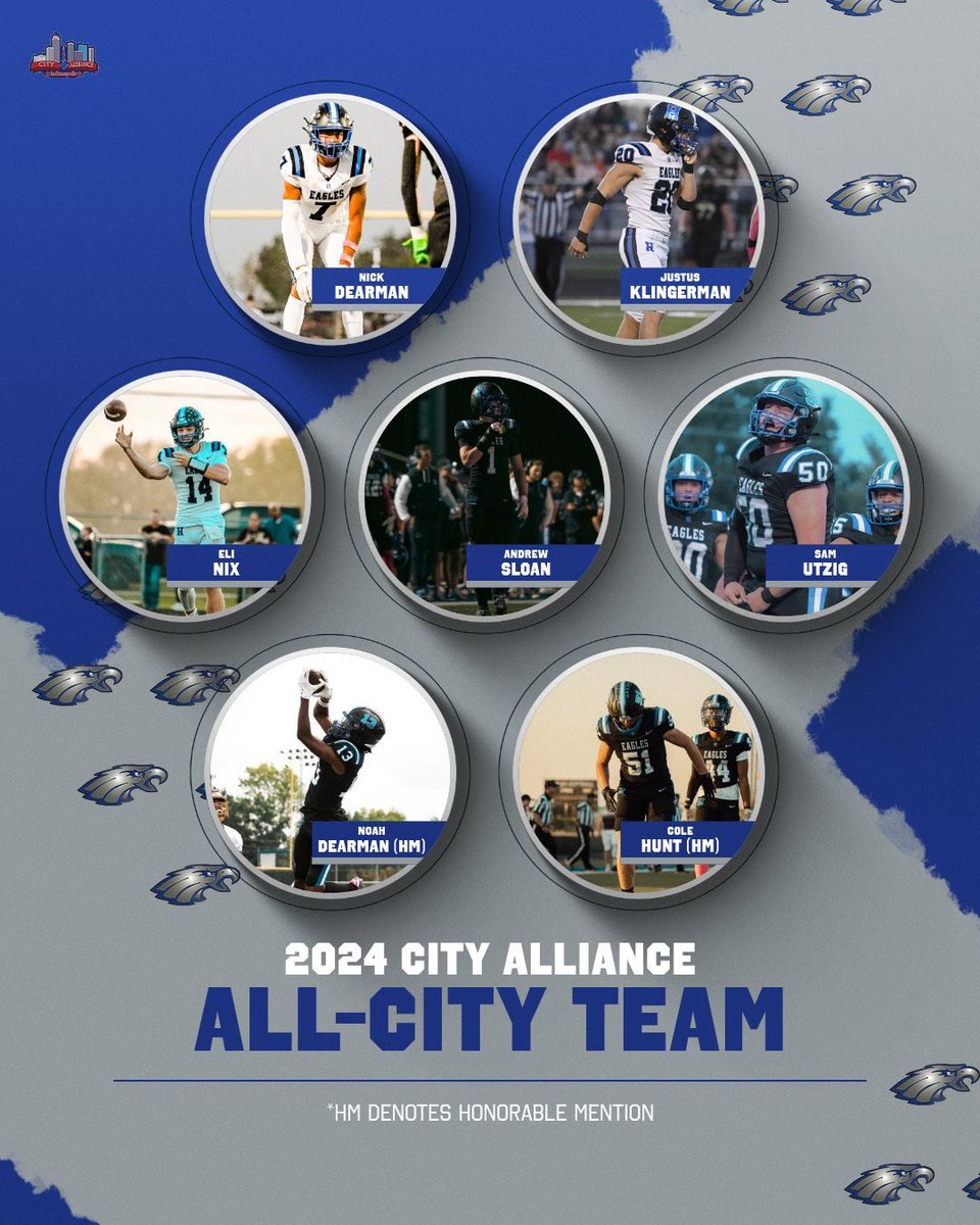 Congrats to our ALL CITY guys! 🦅🏈🦅