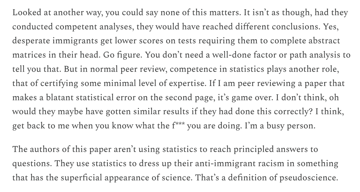 SashaGusevPosts's tweet photo. More on this embarrassing pseudoscience from Eric Turkheimer, who (with Paige Harden) argues the paper should never have even passed peer-review: "get back to me when you know what the f*** you are doing"

https://t.co/hJRxlqkugD https://t.co/oWMz1vhEaM