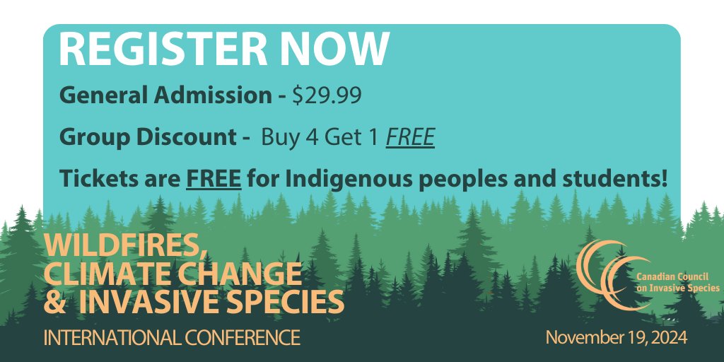 On November 19, join us for the Wildfires, Climate Change and Invasive Species Conference!

This is more than a conference; it's an opportunity for collaboration and starting important discussions on some of the most pressing environmental challenges of today.

Register today!