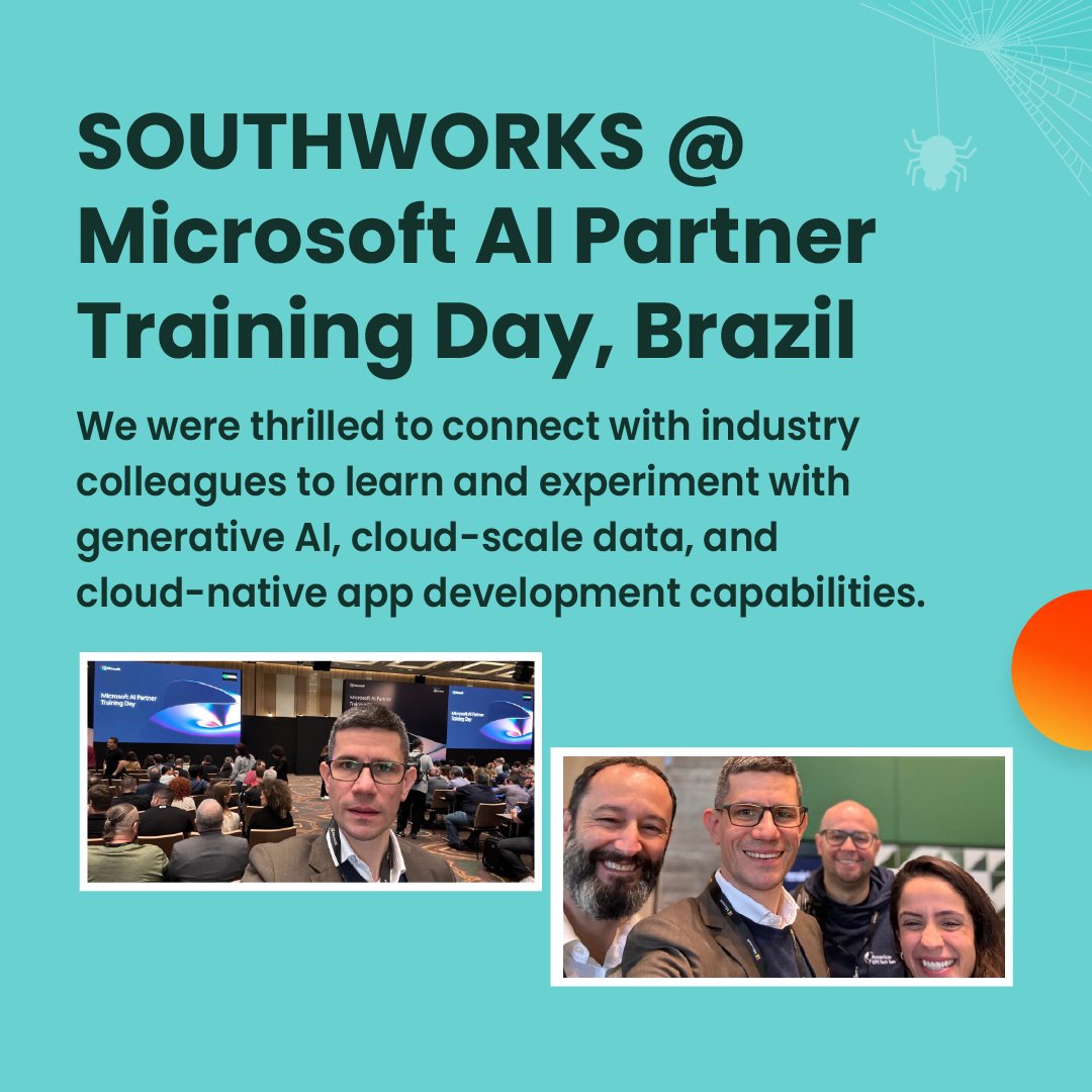 southworks's tweet image. 5/ 🇧🇷We loved joining Microsoft Training Day in Brazil! 
#SOUTHWORKS #Brazil #AI