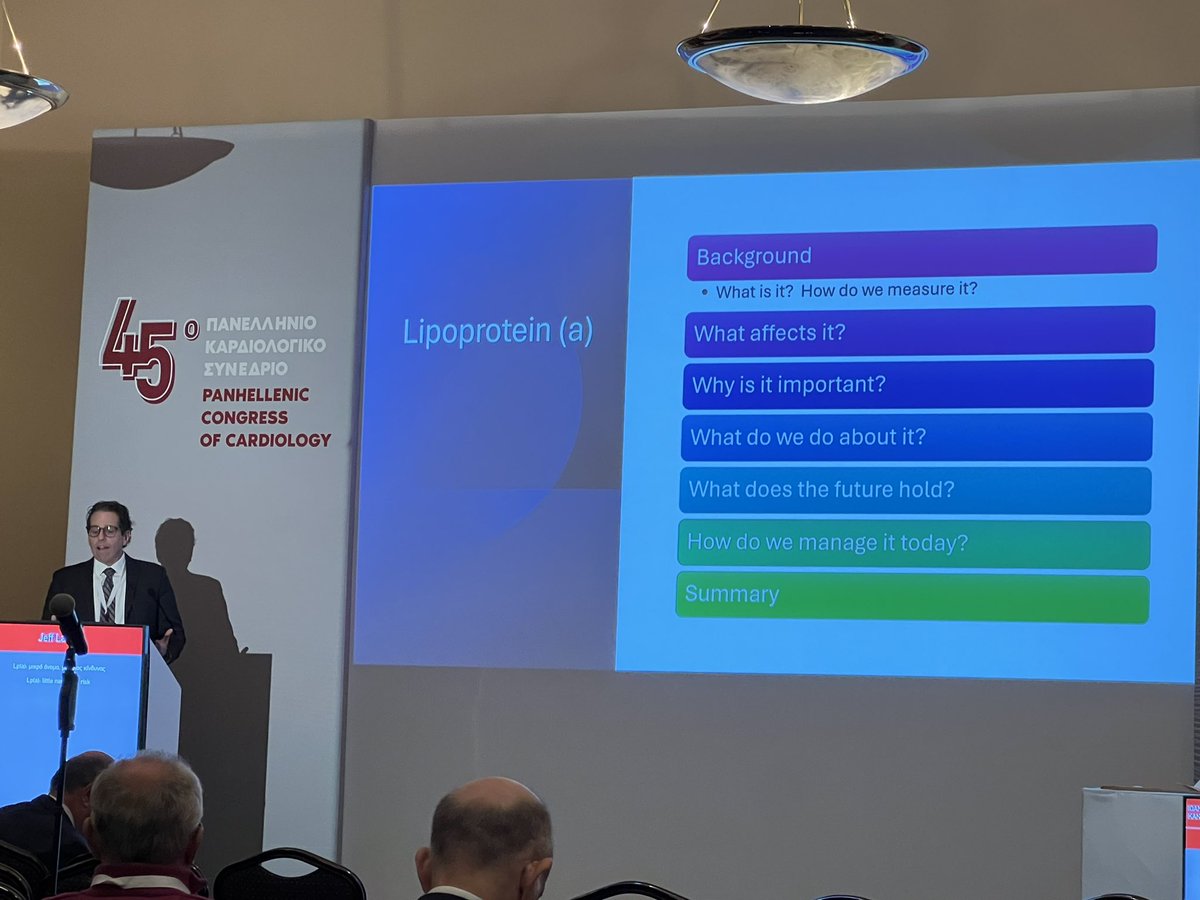 NJACC's tweet image. Past @NJACC Chapter Gov @Dr_Lander speaking now at the 45th Annual Mtg of the Hellenic Society of Cardiology in Crete - thank you to our international twinning Chapter!