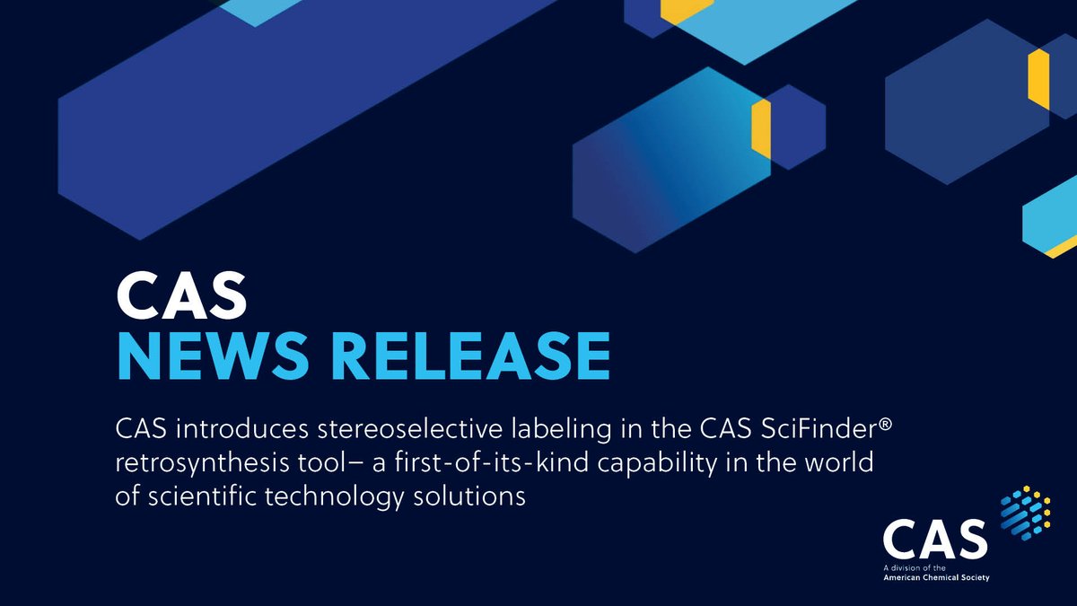 CASChemistry's tweet image. The new stereoselective labeling capability in the CAS SciFinder #retrosynthesis tool empowers research scientists to design molecules with higher precision, safety, and efficacy. Learn more from our news release: ow.ly/i3Eh50TYiGt