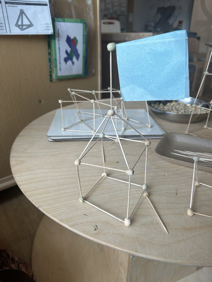 canaan_lane_pri's tweet image. Stick and pea returned to the P2 provision this week. We noticed increased collaboration between learners and heard more discussion about the shapes and properties within their structures. 

‘Look at this star design!’ 🌟 

#froebel #thecanaanlaneway