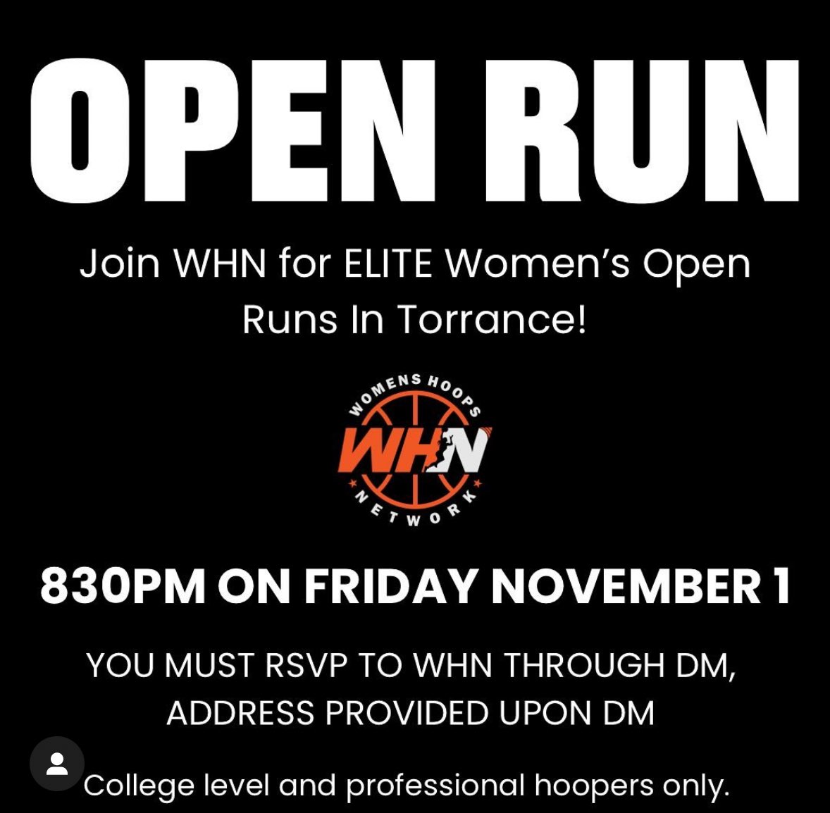 WomensHoops_USA's tweet photo. LA hoopers, we are running tonight in Torrance 🏀

DM for address! https://t.co/ih0bclXv0U