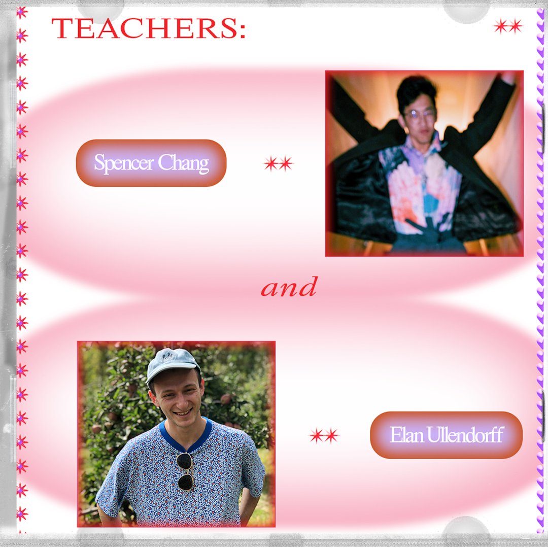 🐌 Cultivate a gift-giving ethos into your practice in Gift Interfaces, an online, beginner-friendly design class taught by Elan Ullendorff (<a href="/at_elan/">elan kiderman ullendorff</a>) &amp; Spencer Chang (<a href="/spencerc99/">spencer chang</a>)

◌˚. Apply until November 17 at 11:59pm ET: sfpc.study/sessions/winte…