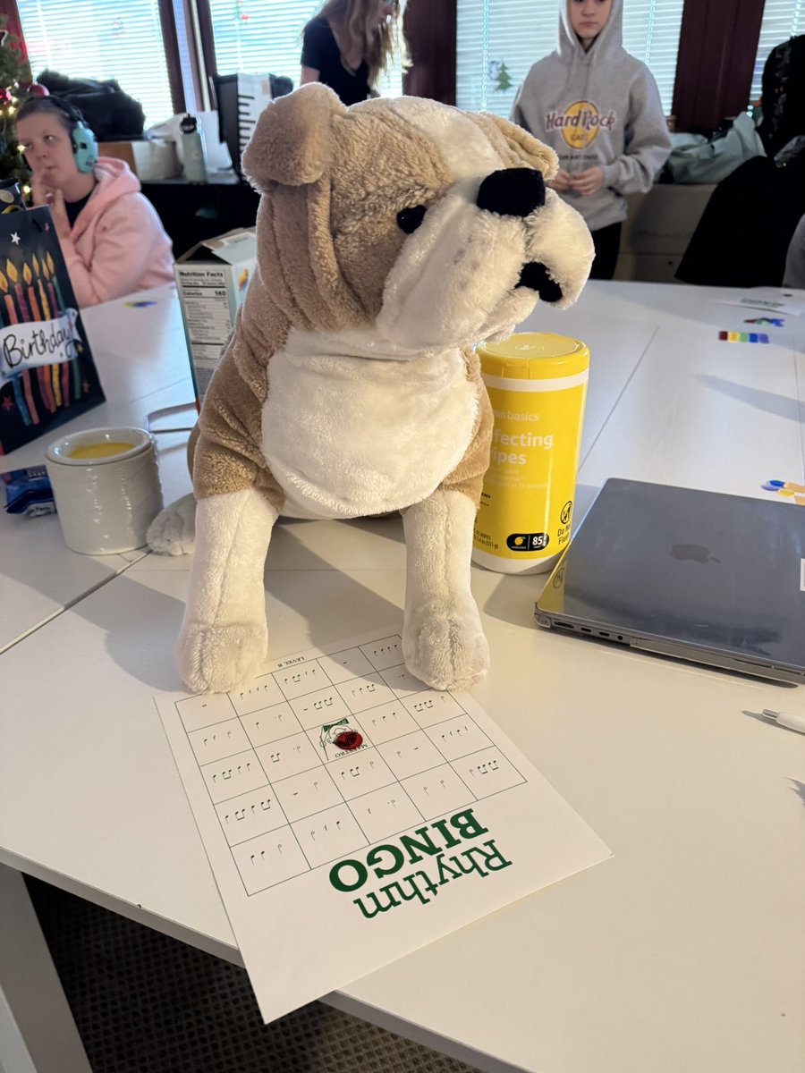 AskDougTheDog's tweet photo. Look guys!! I’m playing rhythm bingo with my friends! I wonder who will win? https://t.co/6ms6vOTLCr