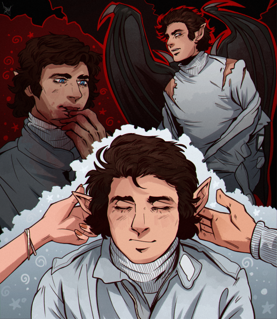 Waddlesthepengu's tweet photo. Also a previous beautiful art commission from @aphrostiel of Vampire François Cevert https://t.co/MwFe5bsBtL