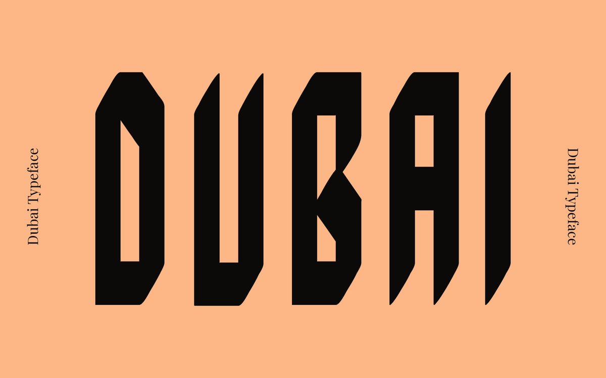 j3world's tweet photo. 🚀 #Throwback to 2016: Dubai Typeface 🚀

Dubai Typeface was my second typeface, inspired by the modern spirit of Dubai and my early typography experiments.

🔗 Download here: https://t.co/LYn1AC7yvi

 #Typography #Dubai #font #typeface https://t.co/0bDLQ0Hrs4