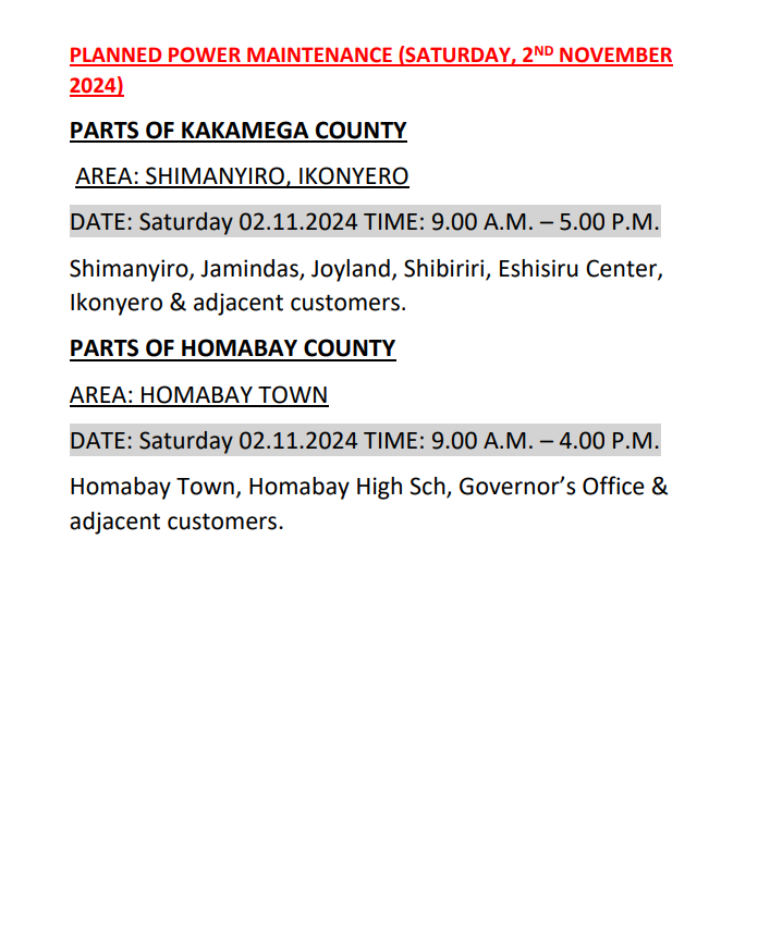 Kenya Power tweet media