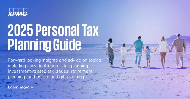 juleswalker4's tweet photo. Share the 2025 Personal Tax Planning guide which provides information about tax law changes along with corresponding planning tips for individuals and their closely-held businesses. #kpmgtax #privateenterprise #familyoffice https://t.co/FfdkGbU67C https://t.co/jVOFvlbsSM