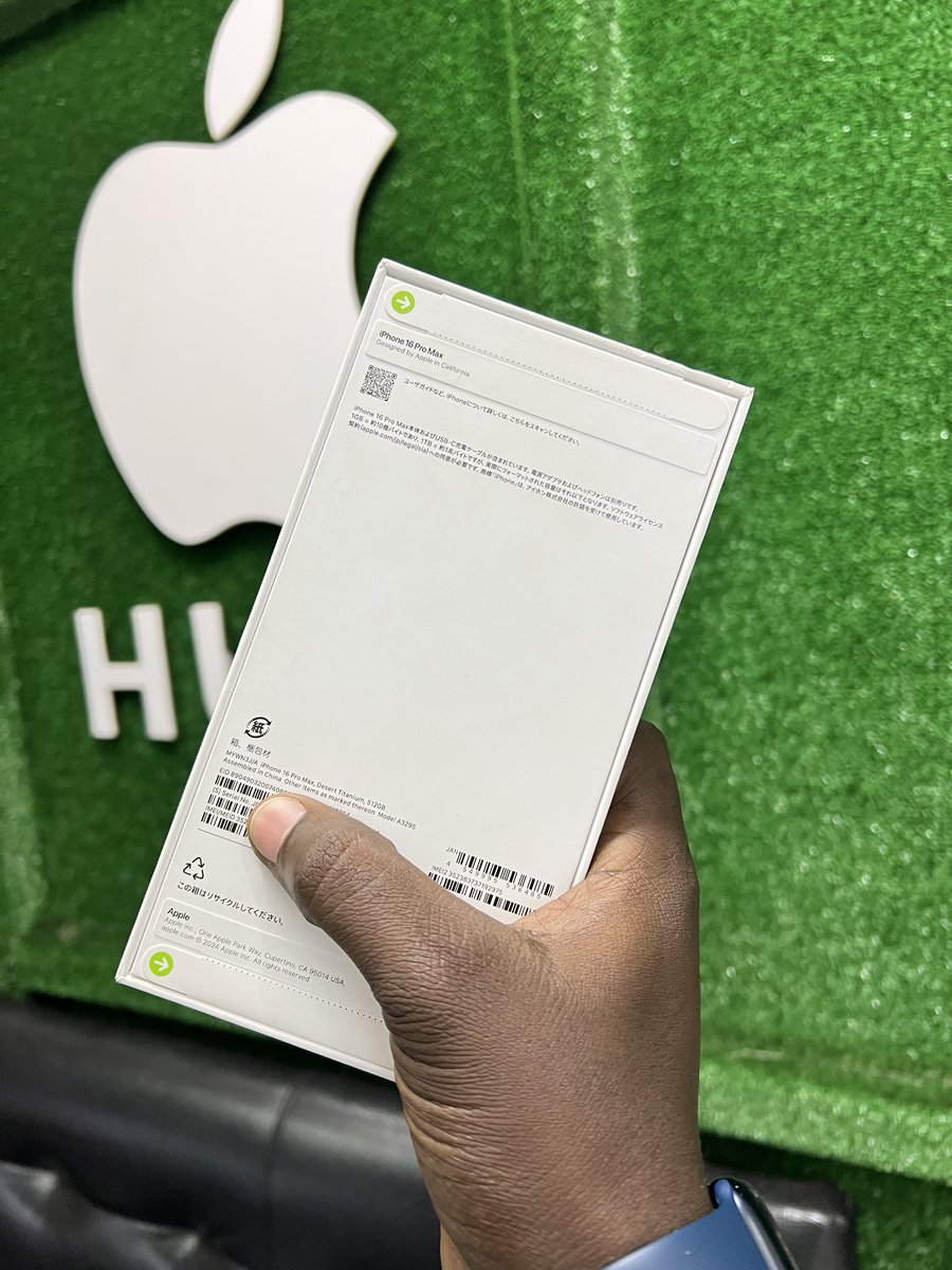 iPhoneHubStore's tweet photo. #X #Rwanda 

BRAND NEW IPHONE 16 PRO MAX | 256GB | AVAILABLE | ALL COLORS. 

Price: 2,100,000Rwf &amp; 1,500$ USD. 

WARRANTY: 24 Months &amp; 6 Months of Display Damage. 

 Please Contact us: +250 788 329 301 (WhatsApp / Call) We Also Offer DELIVERY SERVICES. THANK YOU . https://t.co/Bg01X3UjrK